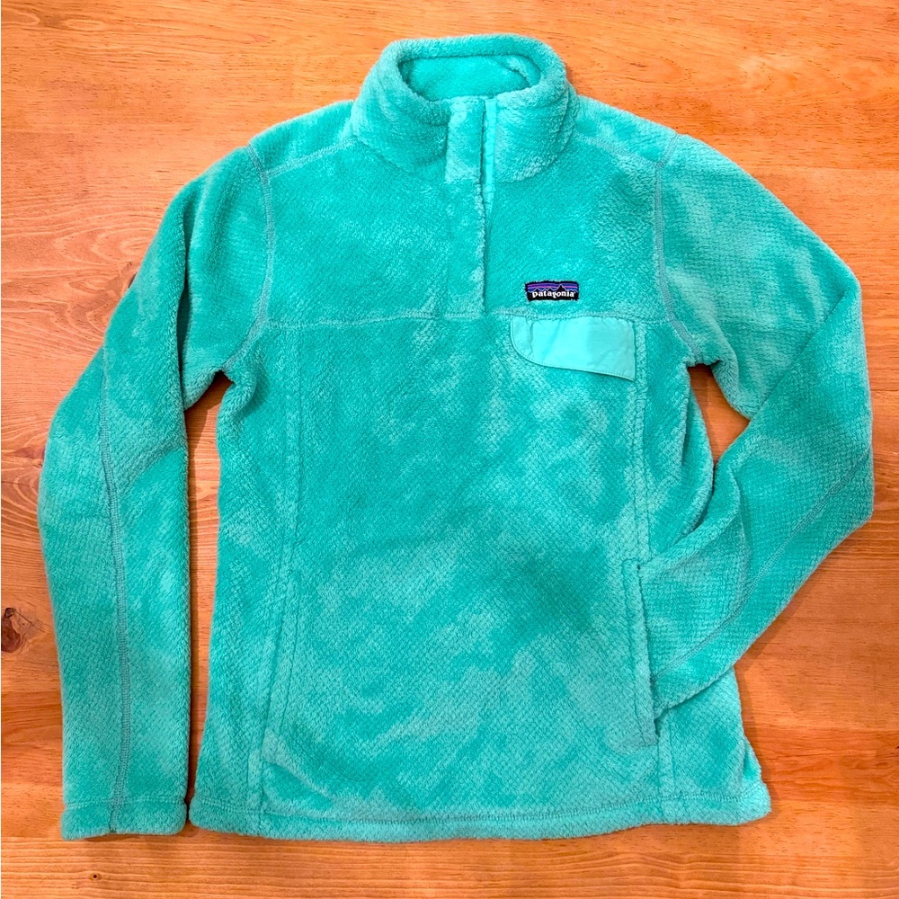 Patagonia Re-Tool Snap Teal Pullover Size M